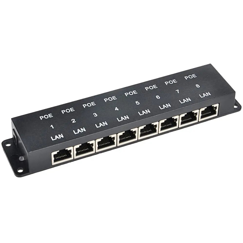 ZQ|8 Luka 100 Mbit/s Sigurnosnih Snaga na Ethernet Pasivni injektora 24/48v PoE Prebacivanje Ploča za 8 IP Kamere bežične pristupne Točke